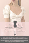 Ionia Ivory Short Sleeved Knit Crop Top | La Petite Garçonne template