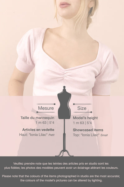 Ionia Lilac Short Sleeved Knit Crop Top | La Petite Garçonne template