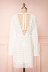 Iphigenia White Lace Long Sleeved Cocktail Dress | Boutique 1861