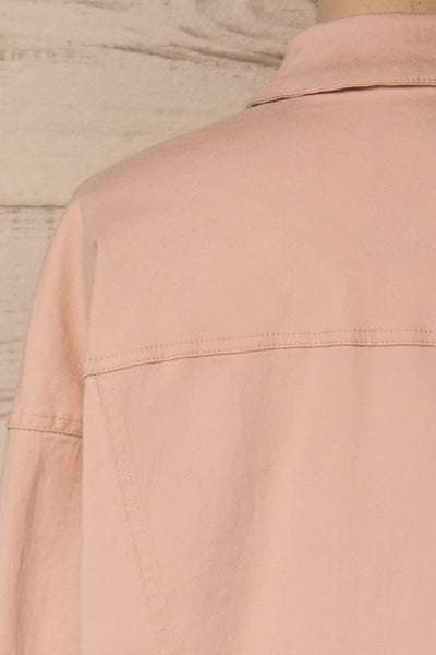 Ypsos Pink Jean Jacket with Buttons & Pockets | La Petite Garçonne 8