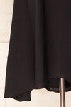 Irig Black V-Neck Knotted Straps Midi Dress | La petite garçonne details