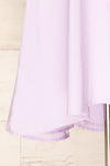 Irig Lilac V-Neck Knotted Straps Midi Dress | La petite garçonne details