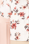 Isaurre White Floral Short Sleeve Blouse | Boutique 1861 sleeve