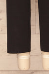 Issie Pepper Black Straight Leg Pants | La petite garçonne bottom close-up