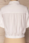 Istiaia White Tied Waist Crop Shirt | Boutique 1861 6