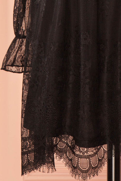 Izzati Storm Black Lace Dress with Slip | Boutique 1861