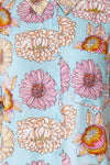 Jacinthe Colourful Floral Print Short Sleeve Shirt | Boutique 1861 fabric