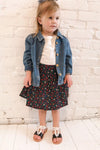 Xonville Mini Blue Kids Denim Jacket | La Petite Garçonne model look