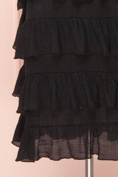 Jagusia Black Thin Straps Midi Dress | Boutique 1861 bottom