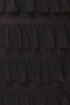 Jagusia Black Thin Straps Midi Dress | Boutique 1861 fabric