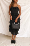 Jagusia Black Thin Straps Midi Dress | Boutique 1861 model look