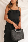 Jagusia Black Thin Straps Midi Dress | Boutique 1861 on model