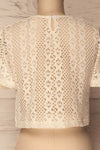 Jasien Ivory Crocheted Lace Crop Top | La Petite Garçonne 6