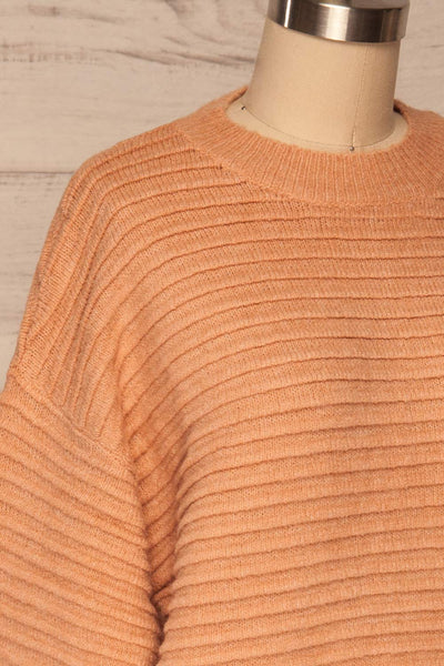 Jastarnia Pink Long Sleeve Sweater | La petite garçonne side close up