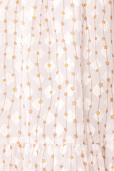 Jean Short Star Patterned Dress | Boutique 1861 fabric