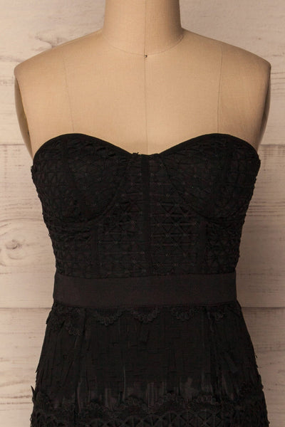 Jedlina | Black Lace Maxi Dress