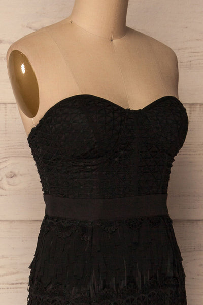 Jedlina | Black Lace Maxi Dress