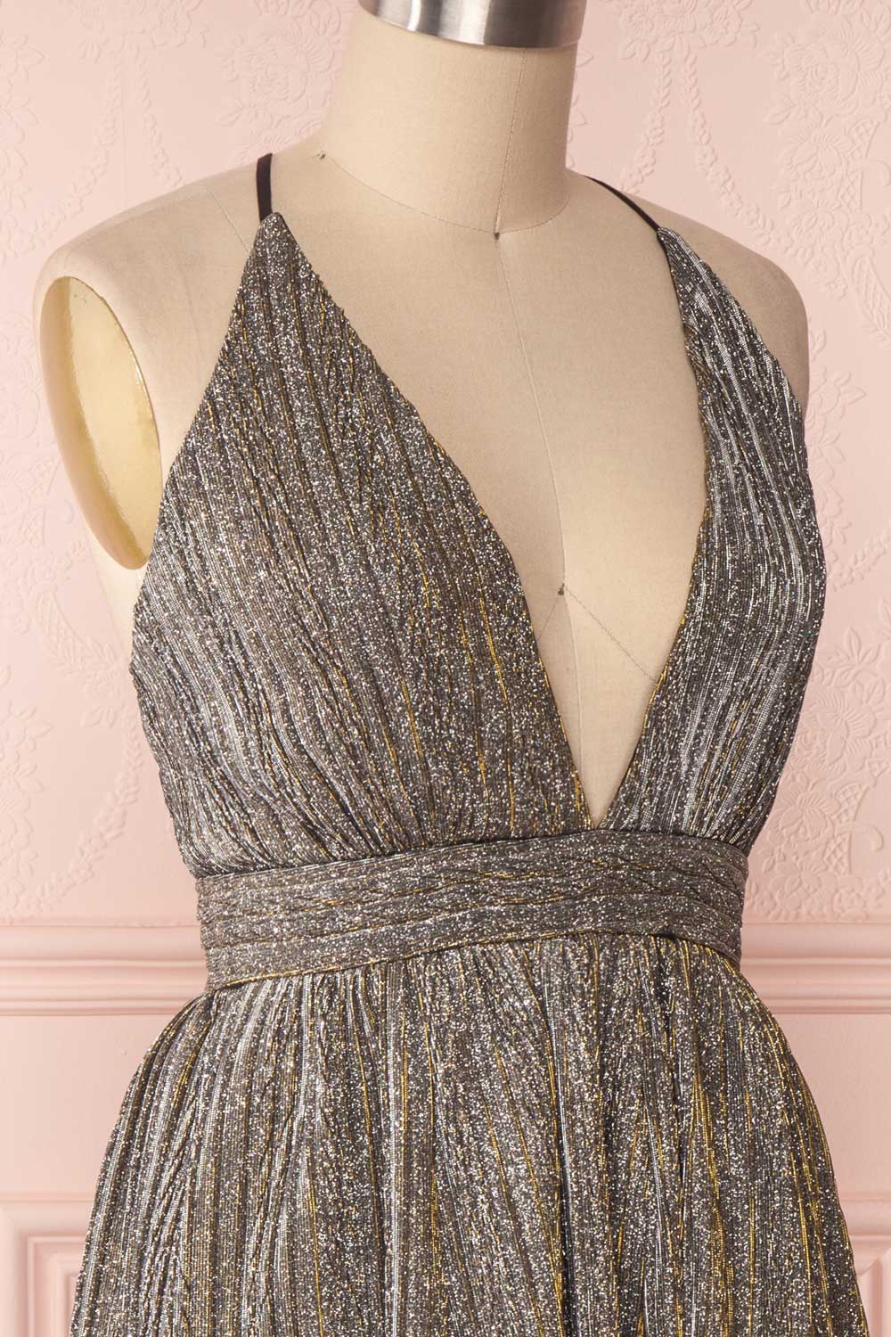 Jisabel | Silver & Gold Party Dress