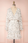 Joanie White Puffy Sleeve Floral Dress | Boutique 1861 bottom