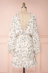 Joanie White Puffy Sleeve Floral Dress | Boutique 1861 back view