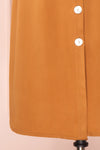 Jodie Camel Orange Button-Up Midi Dress | Boutique 1861 bottom
