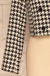 Johnstone Black & White Houndstooth Coat | La petite garçonne bottom