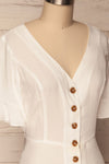 Josidpol White Short Sleeved Button-Up Top | La Petite Garçonne 5