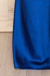 Jude Royal Blue | Backless Silky Halter Dress