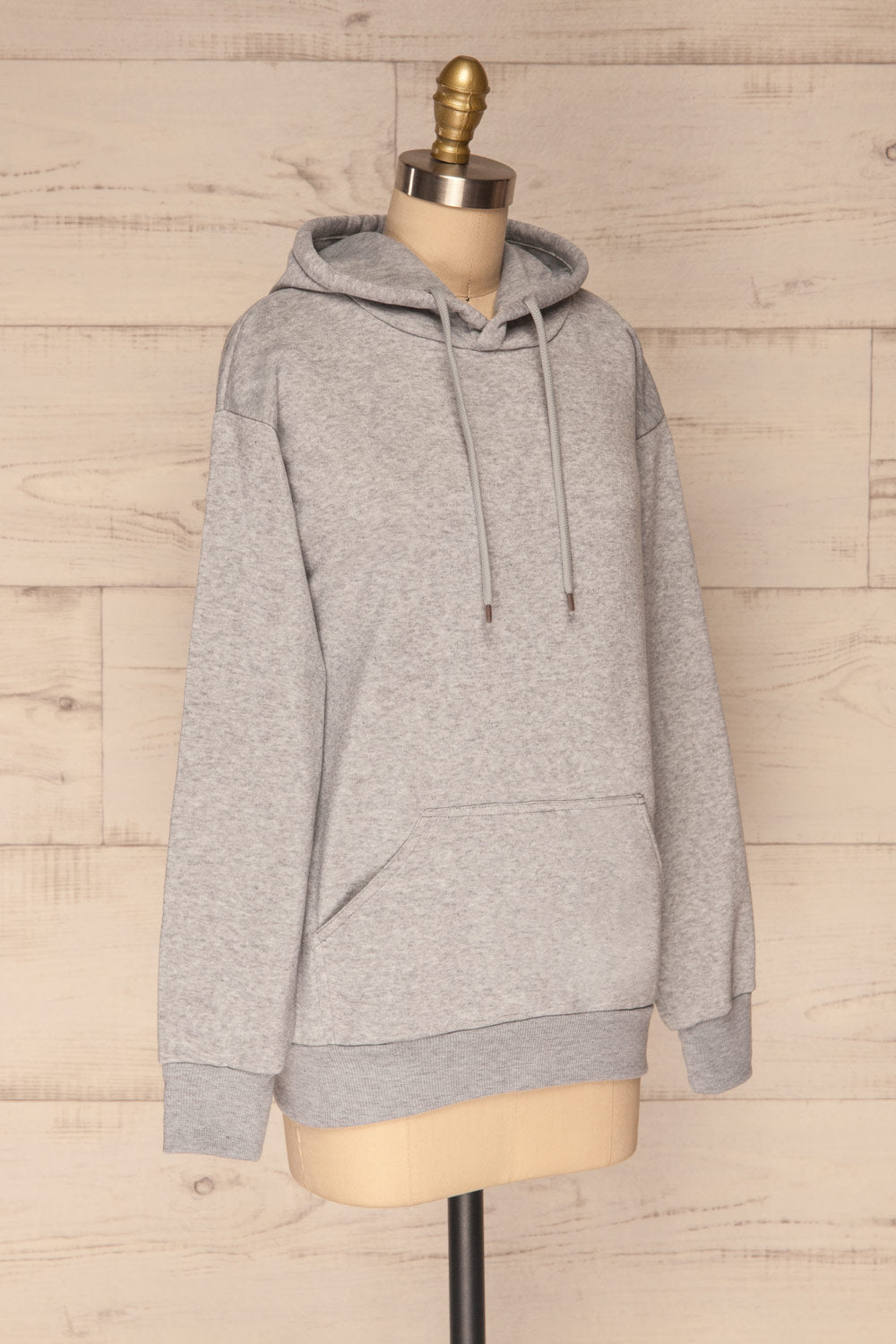 Juxue Fog Grey Oversized Hoodie | La petite garçonne