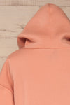Juxue Petal Pink Hoodie | La petite garçonne back close up hood