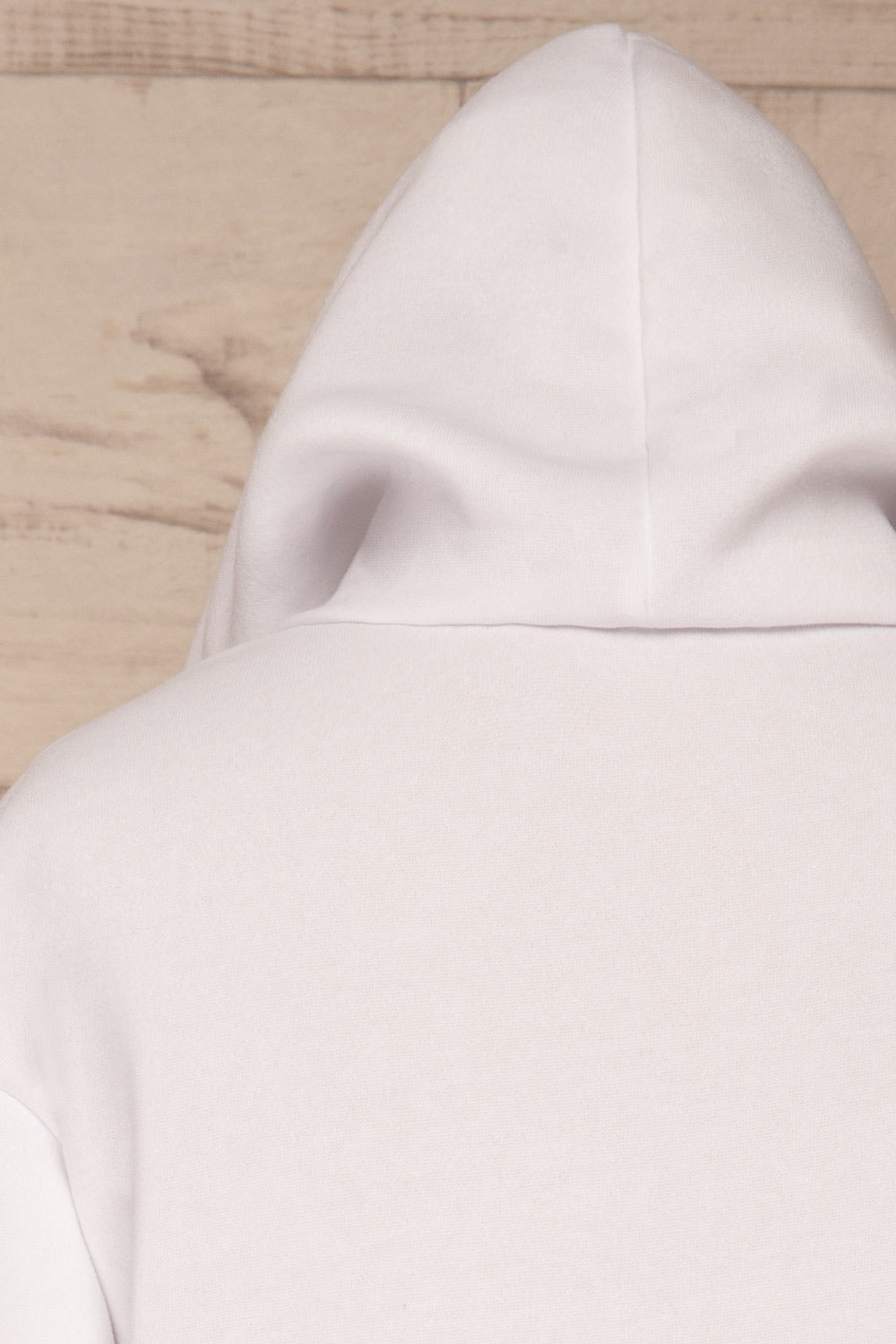 Juxue Snow White Hoodie | La petite garçonne back close up 