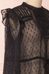 Kaiona Night Black Plumetis & Lace Loose Top | Boutique 1861 4