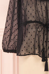 Kaiona Night Black Plumetis & Lace Loose Top | Boutique 1861 7