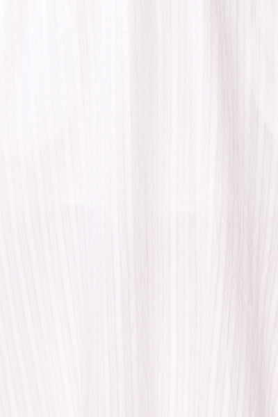 Kajsa White Midi Dress w/ Ruffles | Boutique 1861 fabric