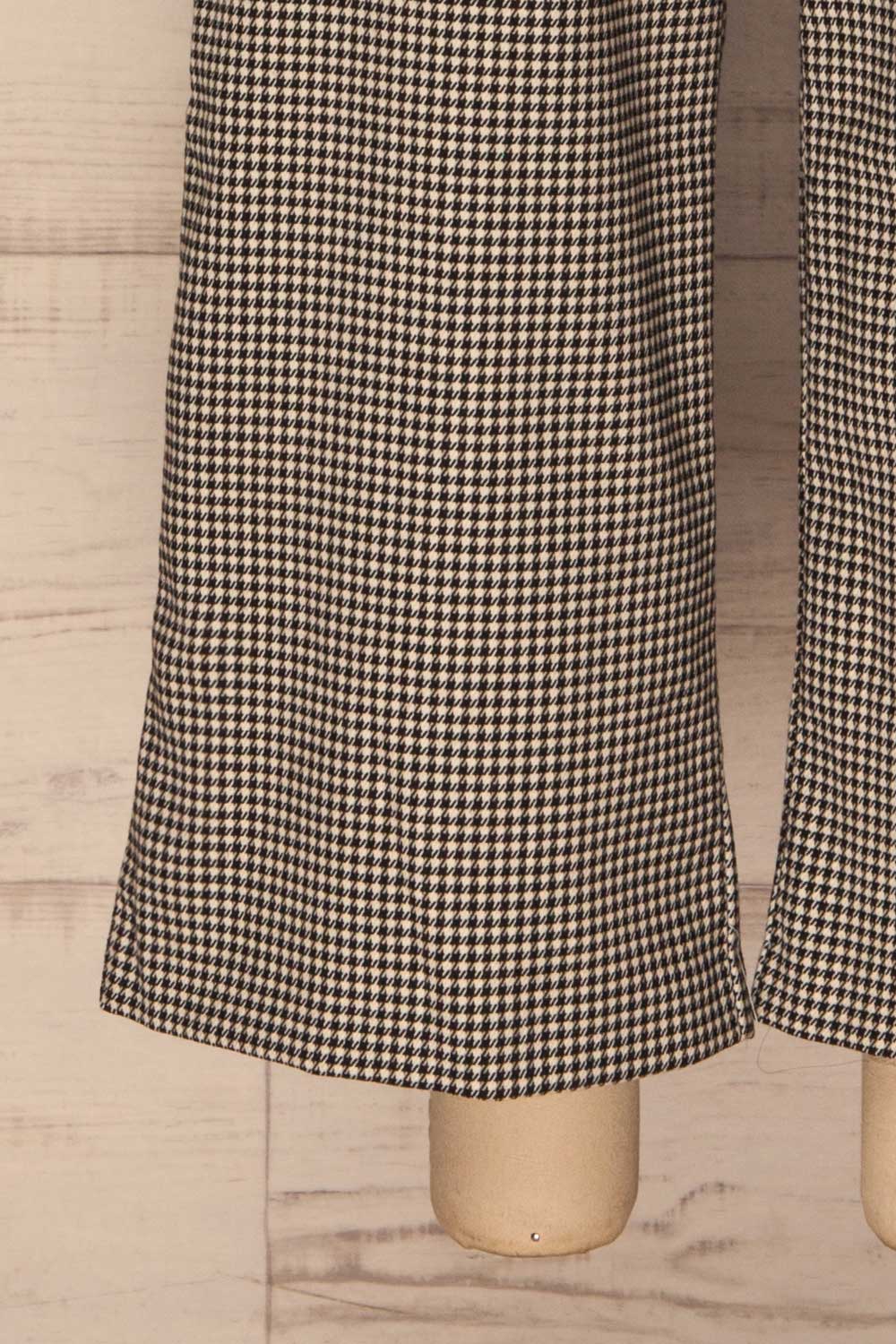 Kalabas Black & White Houndstooth Wide Legs Pants | La Petite Garçonne