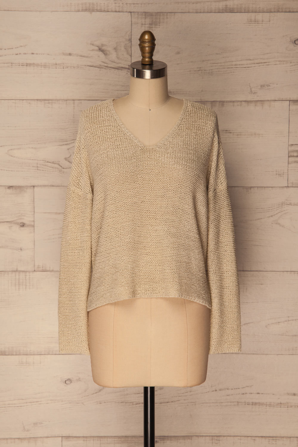 Kalje Meadow Sage Green Knit Sweater | La Petite Garçonne 1