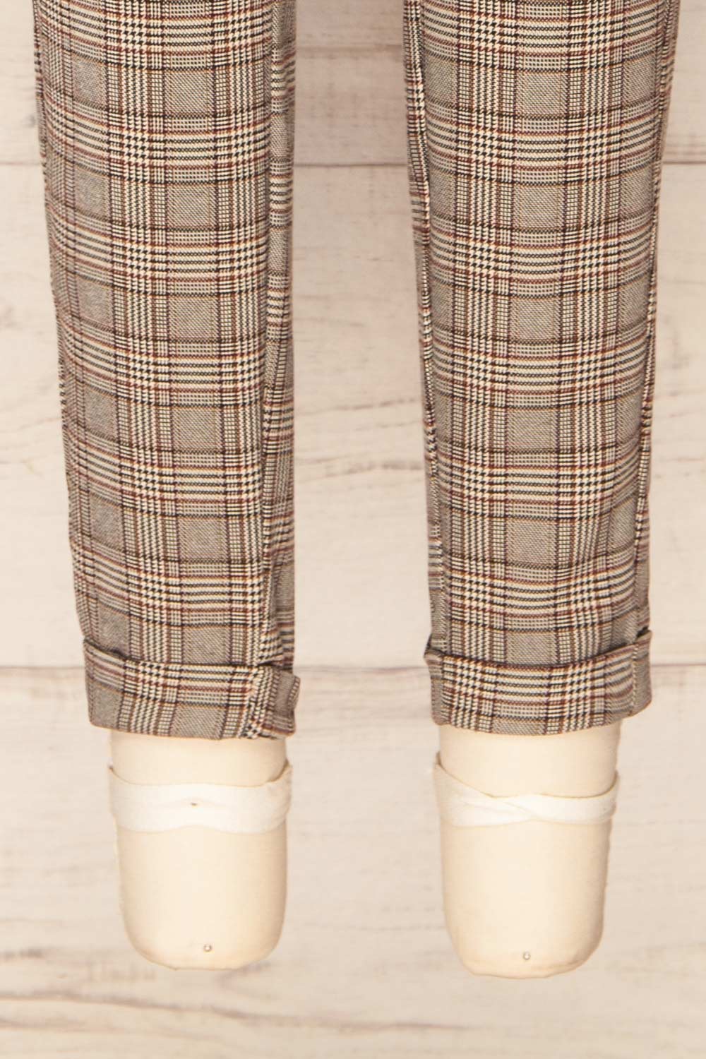 Kaluszyn Grey Straight Leg Plaid Pants | La petite garçonne bottom 