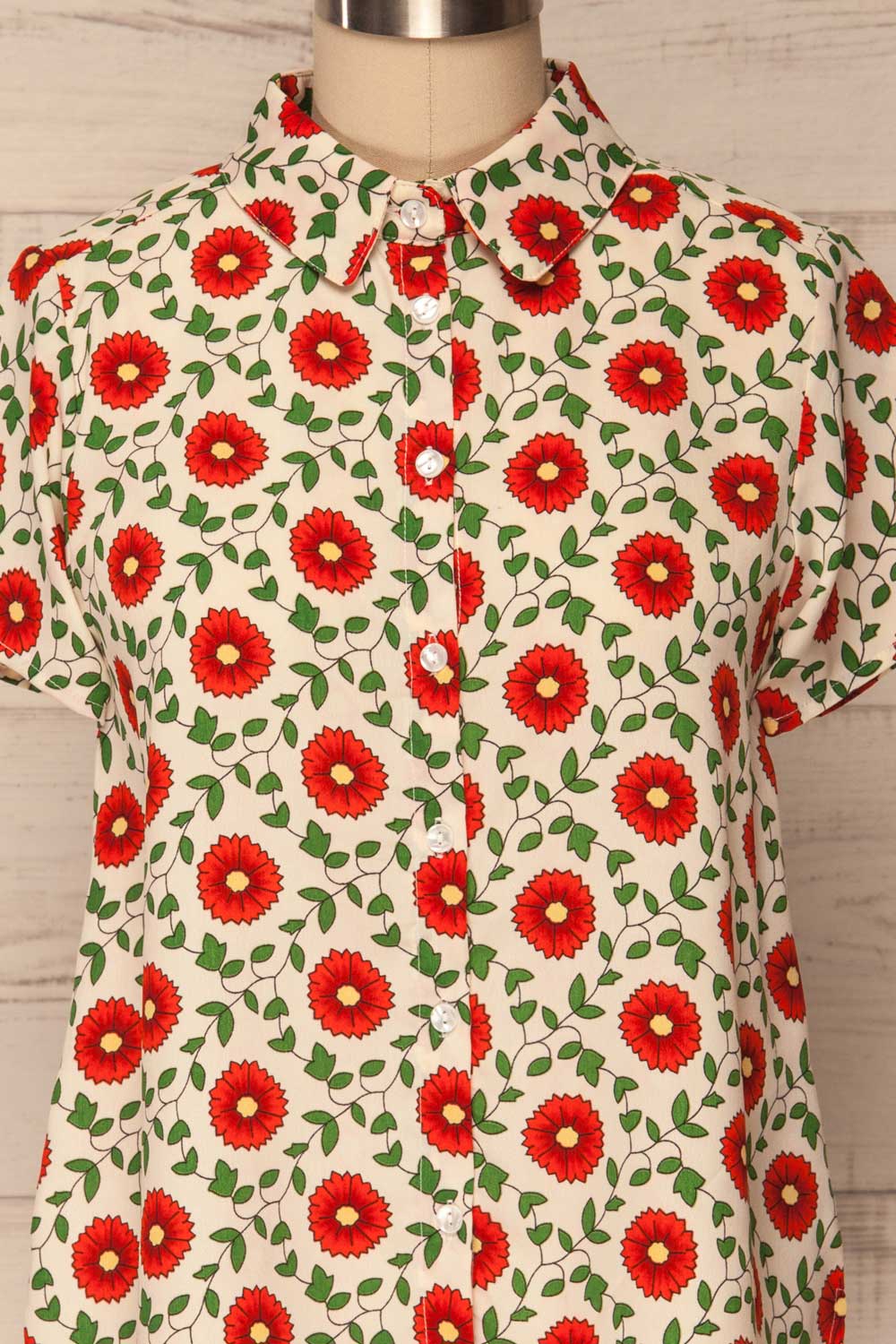 Kalymnos Floral Short Sleeved Shirt | La Petite Garçonne 3