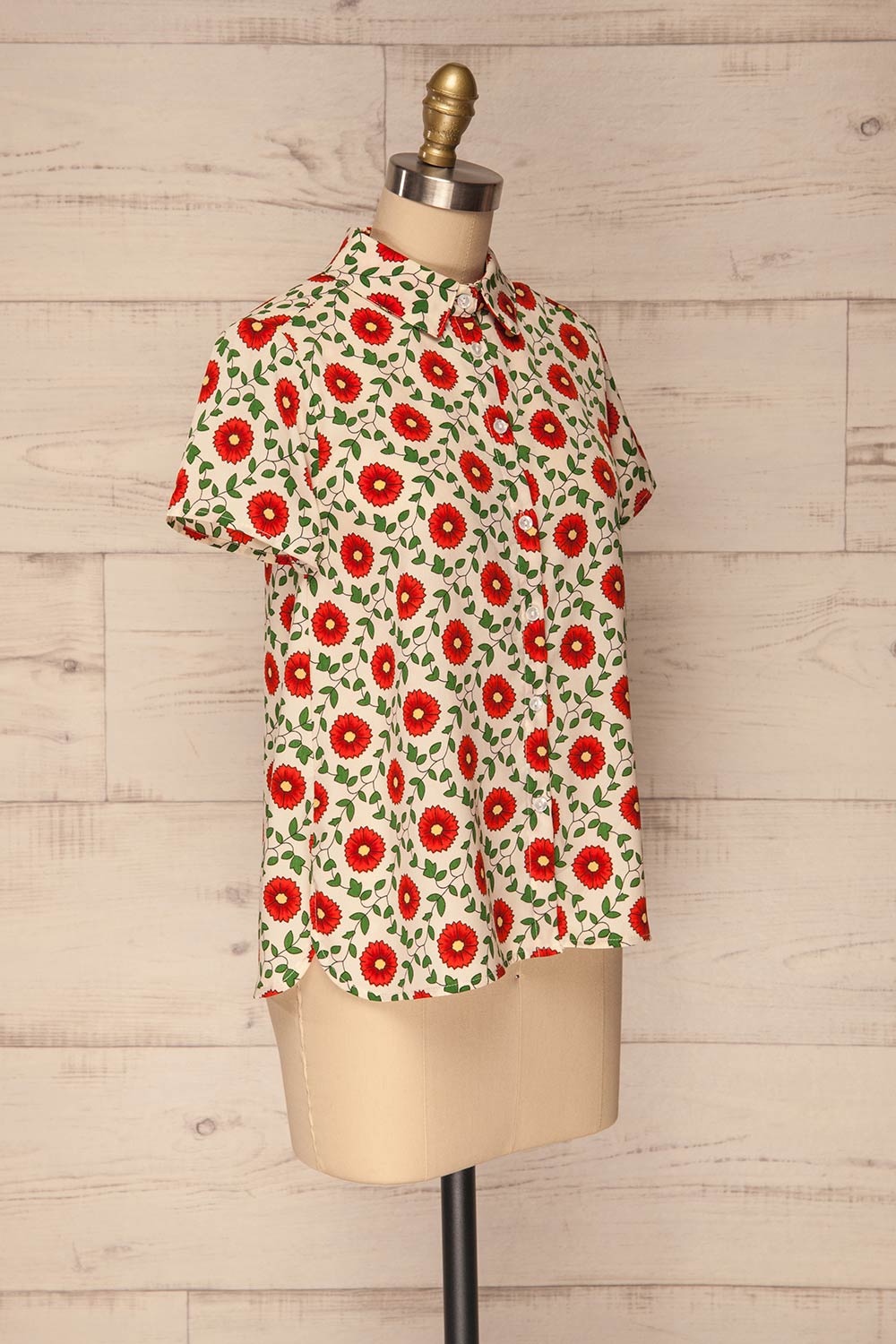 Kalymnos Floral Short Sleeved Shirt | La Petite Garçonne 4