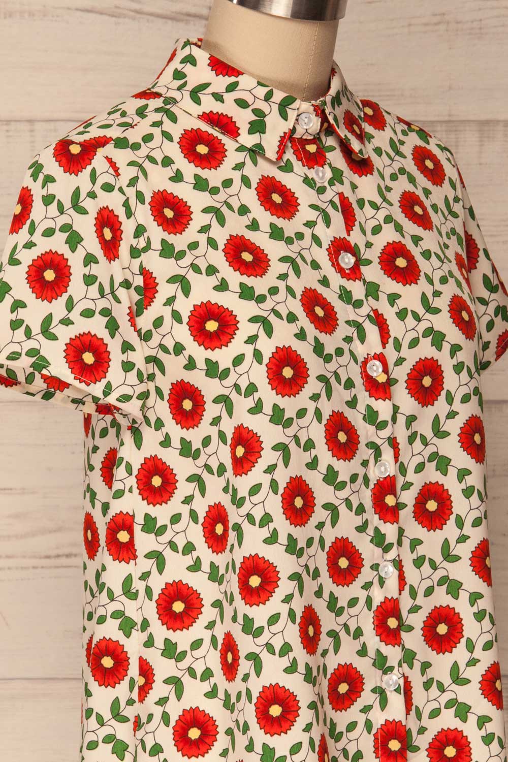 Kalymnos Floral Short Sleeved Shirt | La Petite Garçonne 5