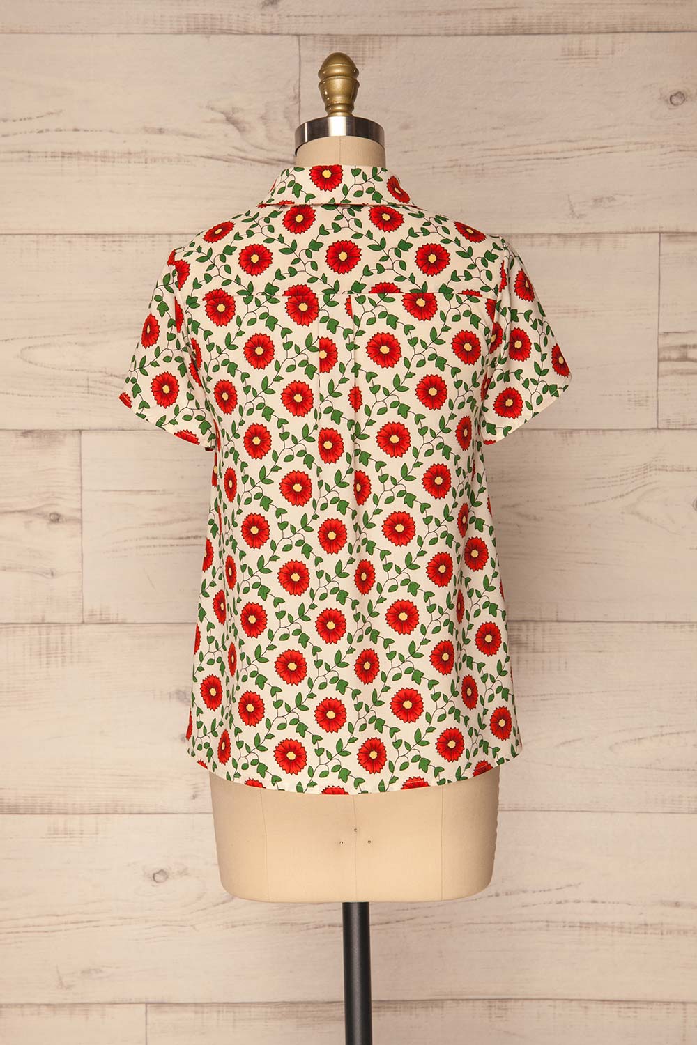 Kalymnos Floral Short Sleeved Shirt | La Petite Garçonne 6