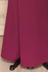 Kamza Purple Fitted Maxi Dress w/ Slit | La petite garçonne bottom