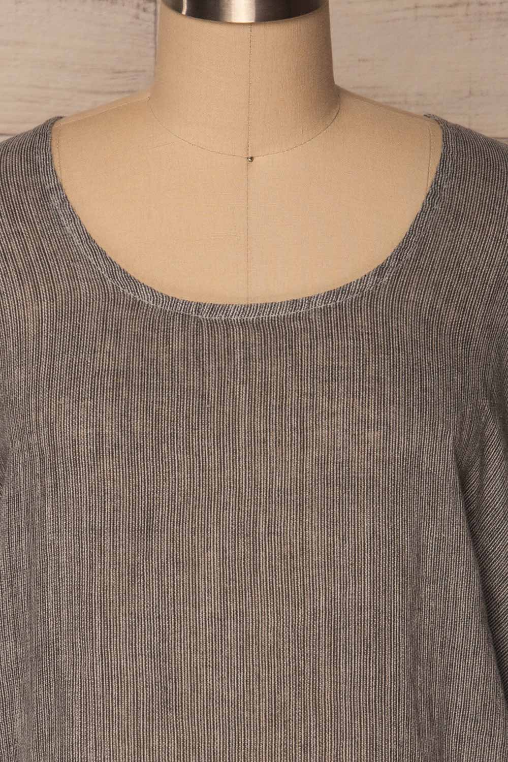 Kanegem Grey Long Sleeve Oversized Top | La Petite Garçonne Chpt. 2 2