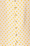 Karaman White & Yellow Polkadot Shirt | La petite garçonne fabric