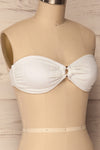 Karistos White Textured Bandeau Bikini Top | La Petite Garçonne 4