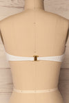 Karistos White Textured Bandeau Bikini Top | La Petite Garçonne 6