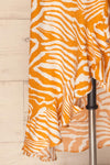 Kartuzy | Orange Zebra Pattern Dress