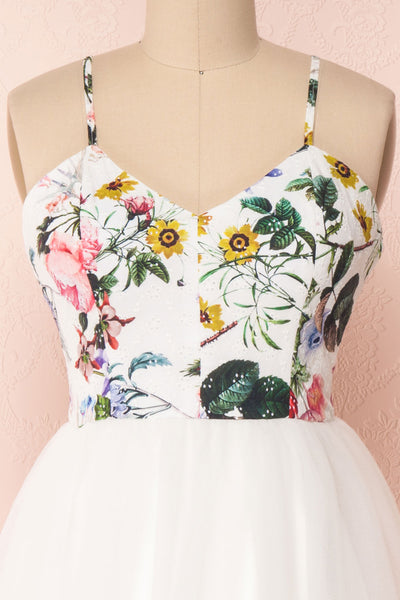 Katalinka White Tulle Floral A-Line Dress | Boutique 1861 1