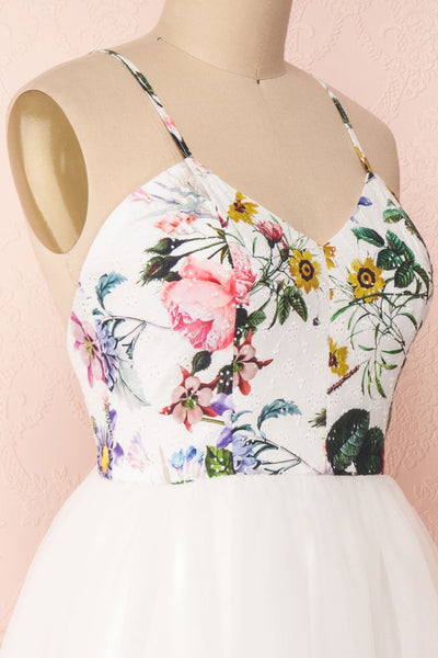 Katalinka White Tulle Floral A-Line Dress | Boutique 1861 3