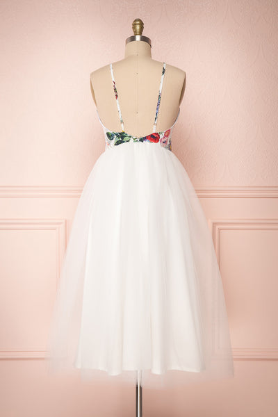 Katalinka White Tulle Floral A-Line Dress | Boutique 1861 4
